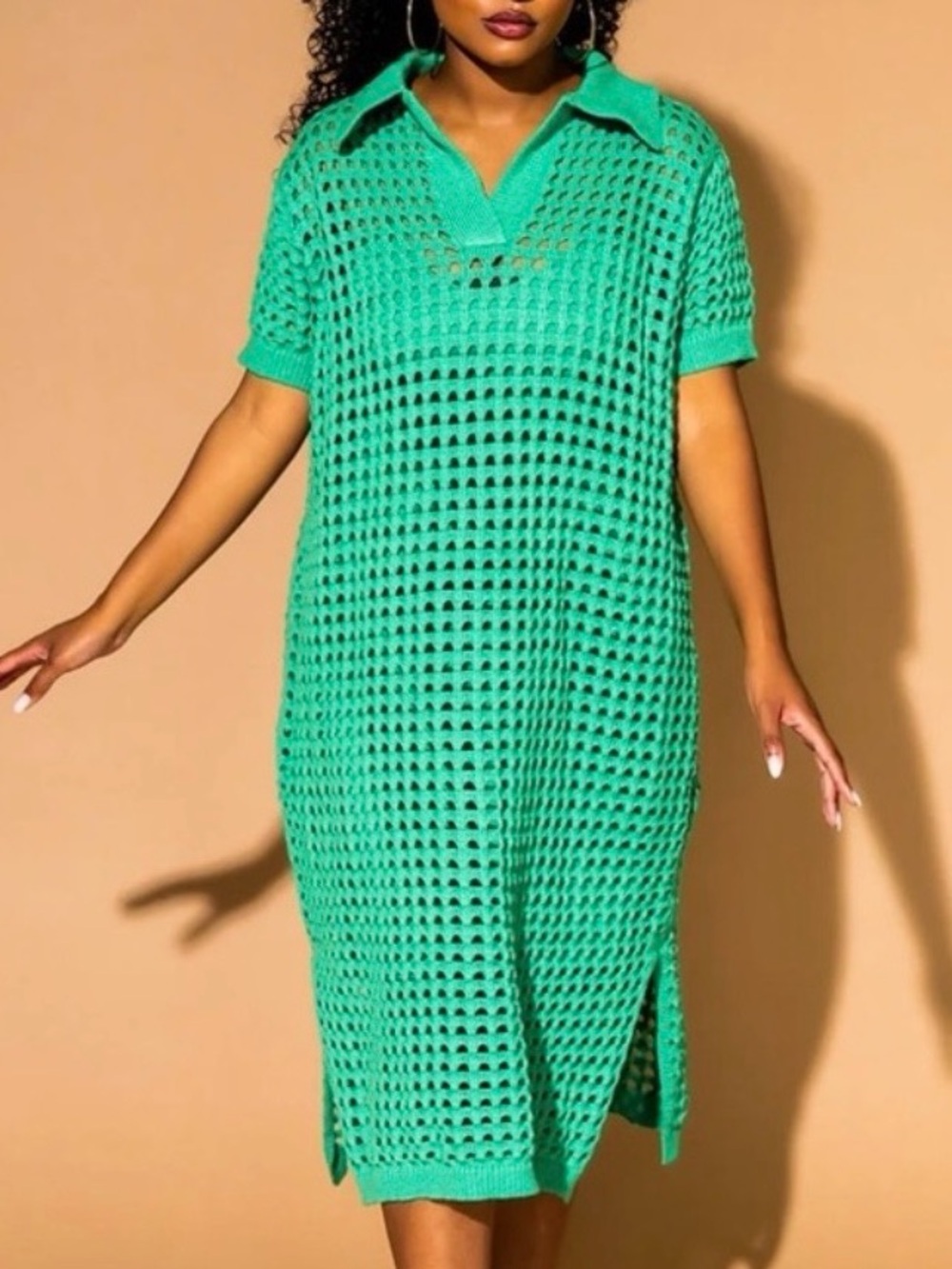 Dressed in Lala Soul Stuff Knit Dress + Slip in Jade
